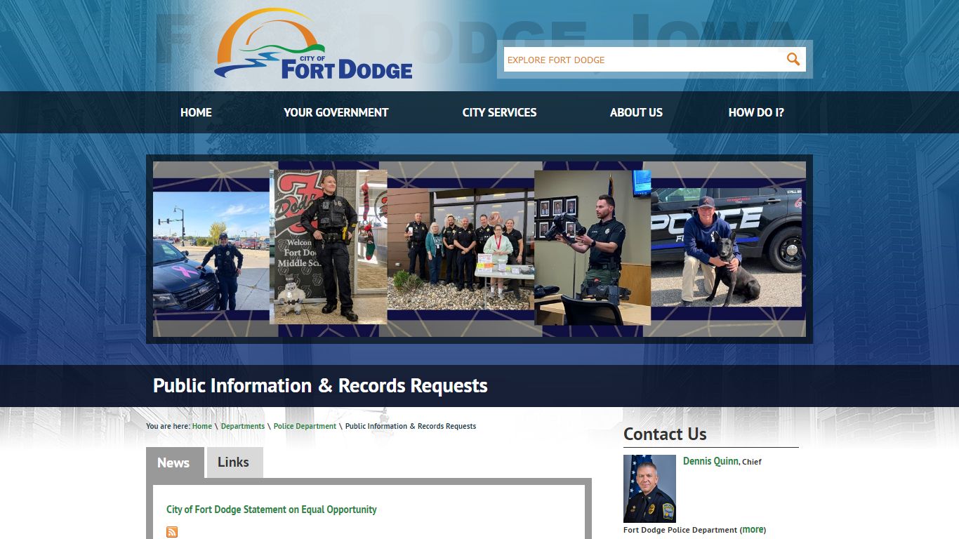 Public Information & Records Requests - Fort Dodge, Iowa